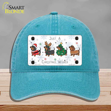 Just a Christmas Weiner Novelty License Plate Hat HAT-MLP-14552