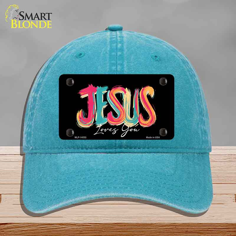 Jesus Loves You Novelty License Plate Hat HAT-MLP-14553