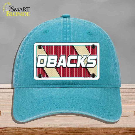 DBACKS Graphic Novelty License Plate Hat HAT-MLP-14565 Unconstructed Cotton Lake Blue