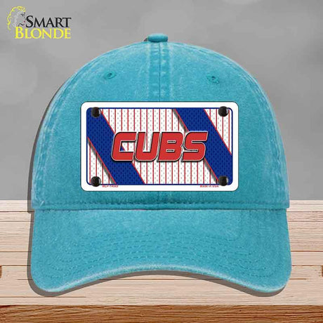 CUBS Graphic Novelty License Plate Hat HAT-MLP-14569 Unconstructed Cotton Lake Blue