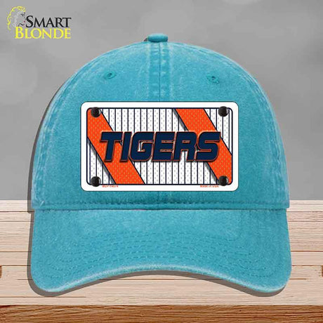 TIGERS Graphic Novelty License Plate Hat HAT-MLP-14574 Unconstructed Cotton Lake Blue