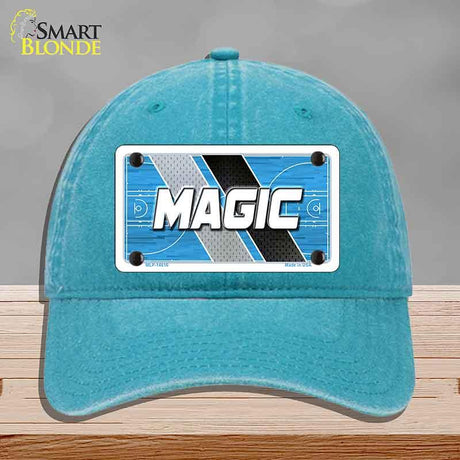 MAGIC Graphic Novelty License Plate Hat HAT-MLP-14616 Unconstructed Cotton Lake Blue