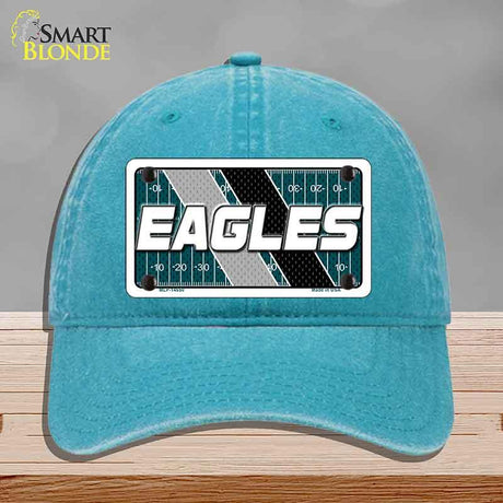 EAGLES Graphic Novelty License Plate Hat HAT-MLP-14650 Unconstructed Cotton Lake Blue