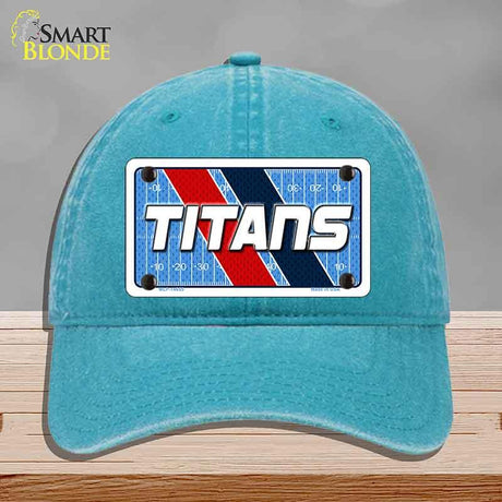TITANS Graphic Novelty License Plate Hat HAT-MLP-14655 Unconstructed Cotton Lake Blue