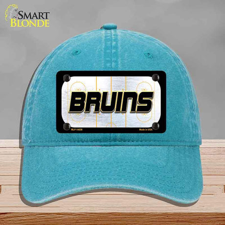 BRUINS Graphic Novelty License Plate Hat HAT-MLP-14658 Unconstructed Cotton Lake Blue