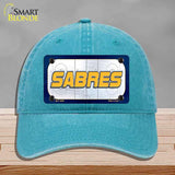 SABRES Graphic Novelty License Plate Hat HAT-MLP-14659 Unconstructed Cotton Lake Blue