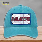 AVALANCHE Graphic Novelty License Plate Hat HAT-MLP-14663 Unconstructed Cotton Lake Blue