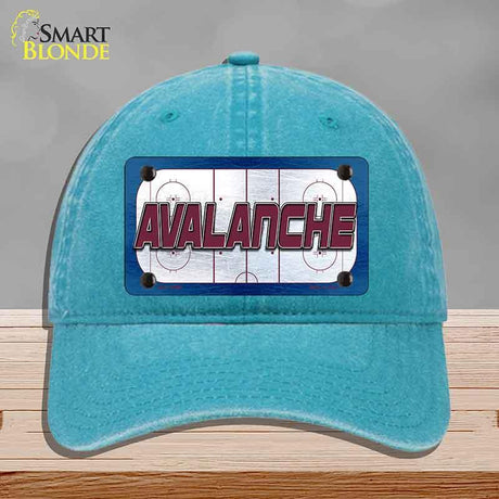 AVALANCHE Graphic Novelty License Plate Hat HAT-MLP-14663 Unconstructed Cotton Lake Blue