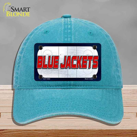 BLUE JACKETS Graphic Novelty License Plate Hat HAT-MLP-14664 Unconstructed Cotton Lake Blue