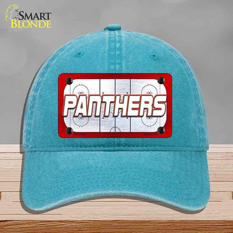 PANTHERS Graphic Novelty License Plate Hat HAT-MLP-14668 Unconstructed Cotton Lake Blue