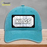 KINGS Graphic Novelty License Plate Hat HAT-MLP-14669 Unconstructed Cotton Lake Blue