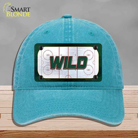 WILD Graphic Novelty License Plate Hat HAT-MLP-14670 Unconstructed Cotton Lake Blue