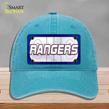 RANGERS Graphic Novelty License Plate Hat HAT-MLP-14675 Unconstructed Cotton Lake Blue