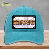 SENATORS Graphic Novelty License Plate Hat HAT-MLP-14676 Unconstructed Cotton Lake Blue