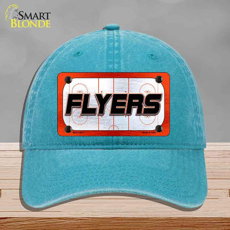 FLYERS Graphic Novelty License Plate Hat HAT-MLP-14677 Unconstructed Cotton Lake Blue