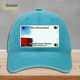 Prince Edward Island Novelty License Plate Hat Unconstructed Cotton / Lake Blue