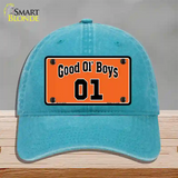 Good Ol Boys Novelty License Plate Hat Unconstructed Cotton / Lake Blue