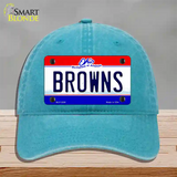 Browns Ohio State Novelty License Plate Hat Unconstructed Cotton / Lake Blue