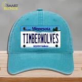 Timberwolves Minnesota State Novelty License Plate Hat Unconstructed Cotton / Lake Blue