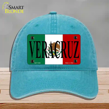Veracruz Novelty License Plate Hat Unconstructed Cotton / Lake Blue