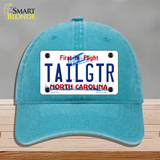 Tailgtr North Carolina Novelty License Plate Hat Unconstructed Cotton / Lake Blue