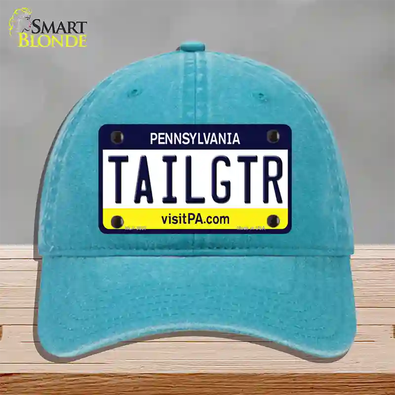 Tailgtr Pennsylvania Novelty License Plate Hat Unconstructed Cotton / Lake Blue