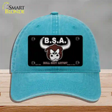 Bull Shit Artist Novelty License Plate Hat Unconstructed Cotton / Lake Blue