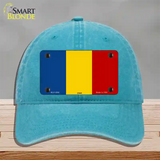 Chad Flag Novelty License Plate Hat Unconstructed Cotton / Lake Blue