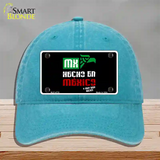 Made In Mexico Novelty License Plate Hat Unconstructed Cotton / Lake Blue