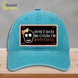 Cause Im Bootiful Novelty License Plate Hat Unconstructed Cotton / Lake Blue