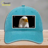 Eagle Novelty License Plate Hat Unconstructed Cotton / Lake Blue