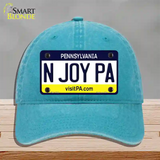 N Joy Pennsylvania State Novelty License Plate Hat Unconstructed Cotton / Lake Blue