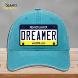Dreamer Pennsylvania State Novelty License Plate Hat Unconstructed Cotton / Lake Blue