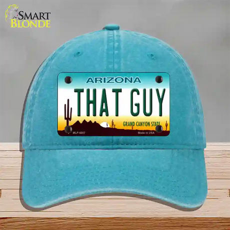 That Guy Arizona Novelty License Plate Hat Unconstructed Cotton / Lake Blue