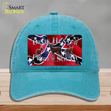 Pride Of The South Novelty License Plate Hat Unconstructed Cotton / Lake Blue