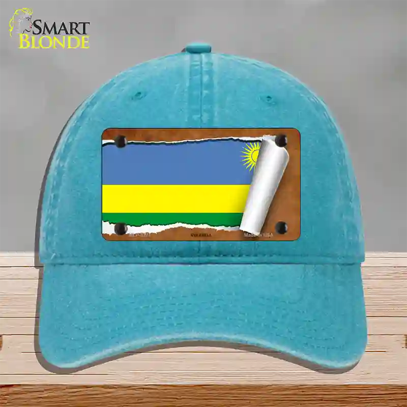 Visit Rwanda Hat Rwanda Flag Scroll License Plate Hat | Smart Blonde