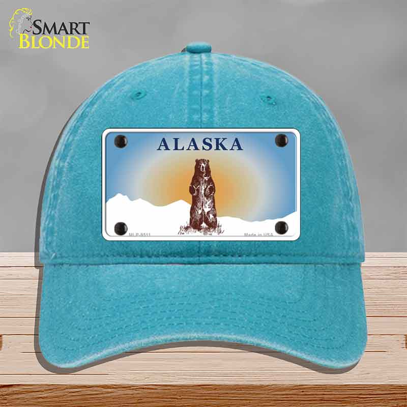 Alaska Bear Novelty License Plate Hat HAT-MLP-9511