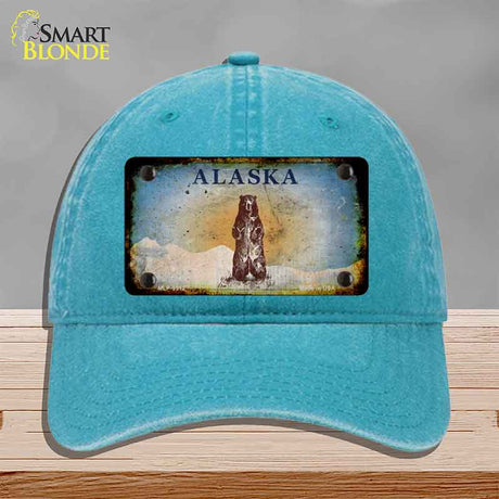 Alaska Bear Rusty Novelty License Plate Hat HAT-MLP-9512