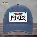 Princess Arkansas Novelty License Plate Hat Unconstructed Cotton / Navy