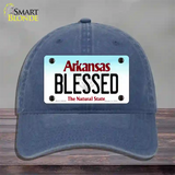 Blessed Arkansas Novelty License Plate Hat Unconstructed Cotton / Navy