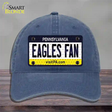 Eagles Fan Pennsylvania Novelty License Plate Hat Unconstructed Cotton / Navy