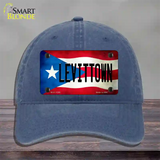 Levittown Puerto Rico Flag Novelty License Plate Hat Unconstructed Cotton / Navy