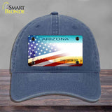 Arizona with American Flag Novelty License Plate Hat HAT-MLP-12331