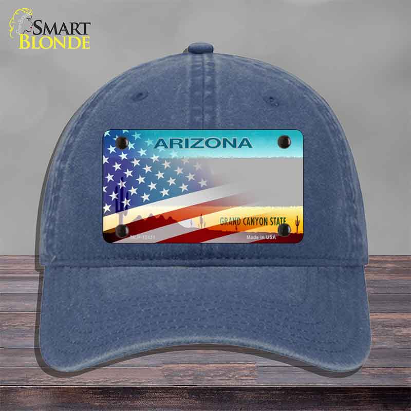 Arizona License Plate American Flag Novelty License Plate Hat HAT-MLP-12431
