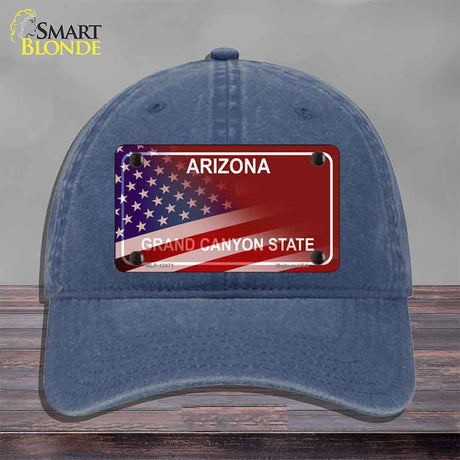 Arizona with American Flag Novelty License Plate Hat HAT-MLP-12471