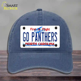 Go Panthers North Carolina Novelty License Plate Hat Tag Unconstructed Cotton Navy