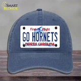 Hornets Fan Novelty License Plate Hat Tag Unconstructed Cotton Navy