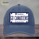 Go Canadiens Novelty License Plate Hat Tag Unconstructed Cotton / Navy