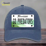 Go Predators Novelty License Plate Hat Tag Unconstructed Cotton Navy