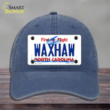 Waxhaw North Carolina Novelty License Plate Hat Tag Unconstructed Cotton Navy